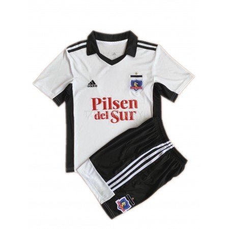 Fußballtrikots Colo-Colo Kinder 2022 Kurzarm Heimtrikotsatz kaufen
